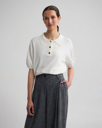 Rose Polo Knitted Top WOMENS KNITWEAR