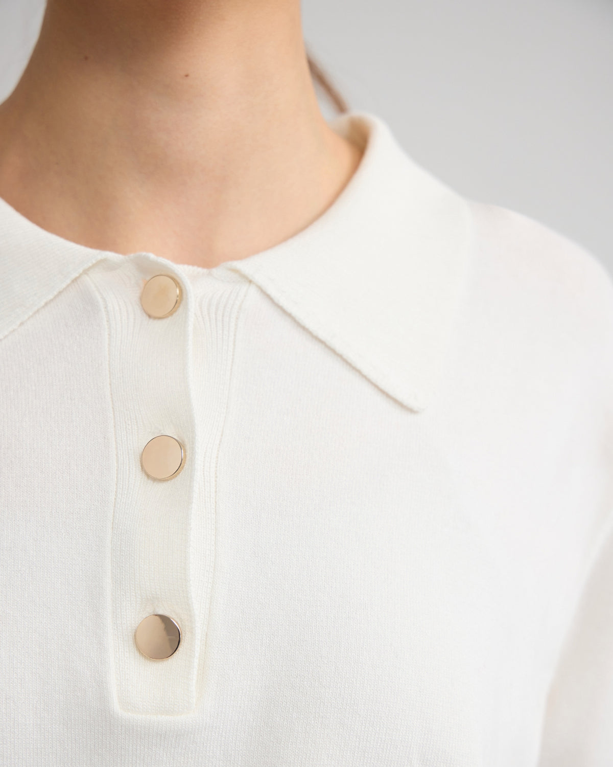 Rose Polo Knitted Top WOMENS KNITWEAR