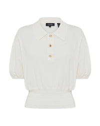 Rose Polo Knitted Top WOMENS KNITWEAR