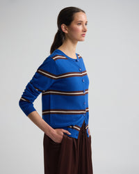 Margurite Striped Cardigan WOMENS KNITWEAR