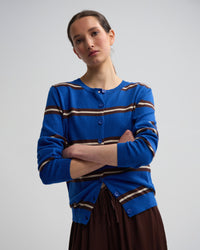 Margurite Striped Cardigan WOMENS KNITWEAR