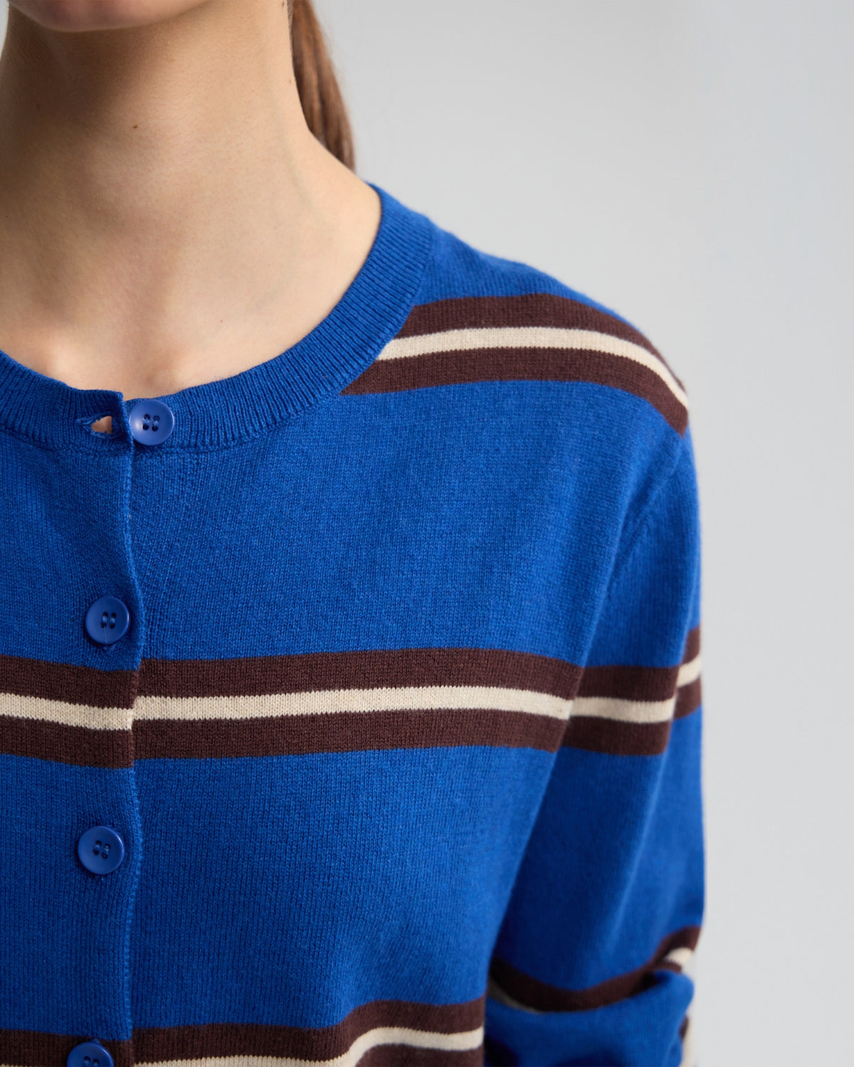 Margurite Striped Cardigan WOMENS KNITWEAR