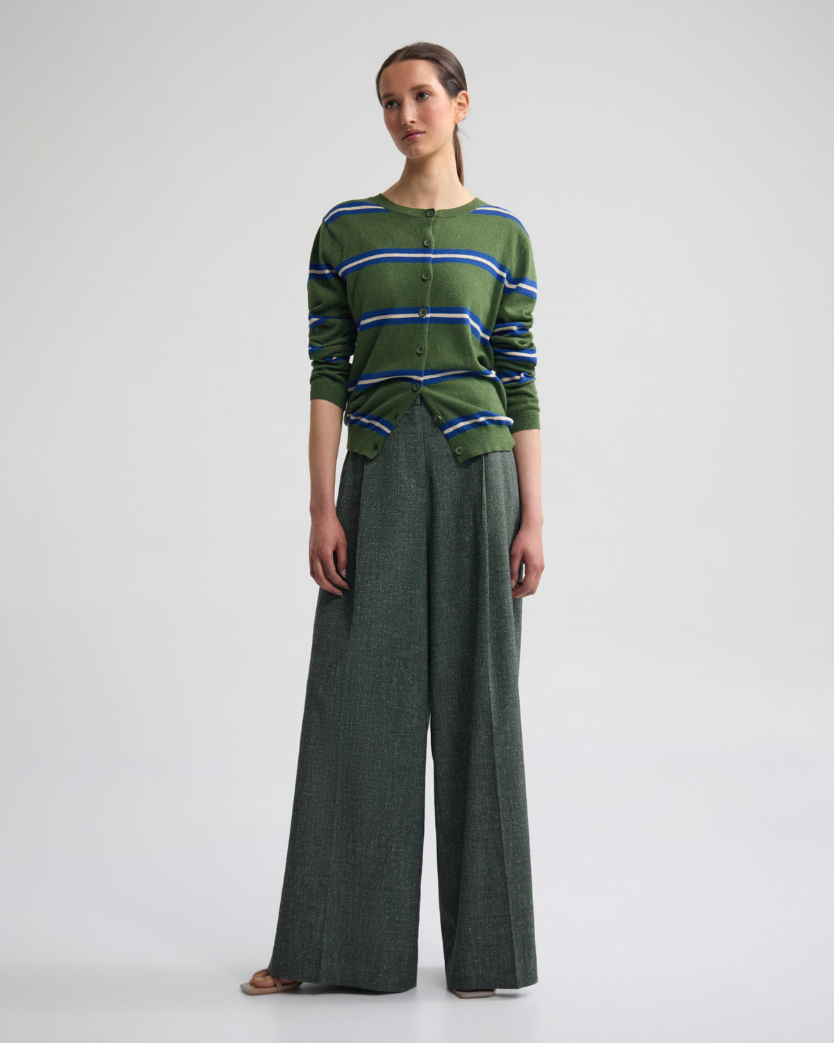 Margurite Striped Cardigan WOMENS KNITWEAR