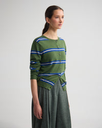 Margurite Striped Cardigan WOMENS KNITWEAR