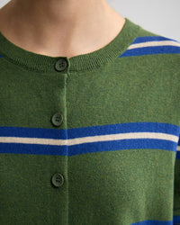Margurite Striped Cardigan WOMENS KNITWEAR