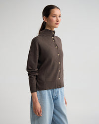 Maddison Funnel Collar Cardigan WOMENS KNITWEAR