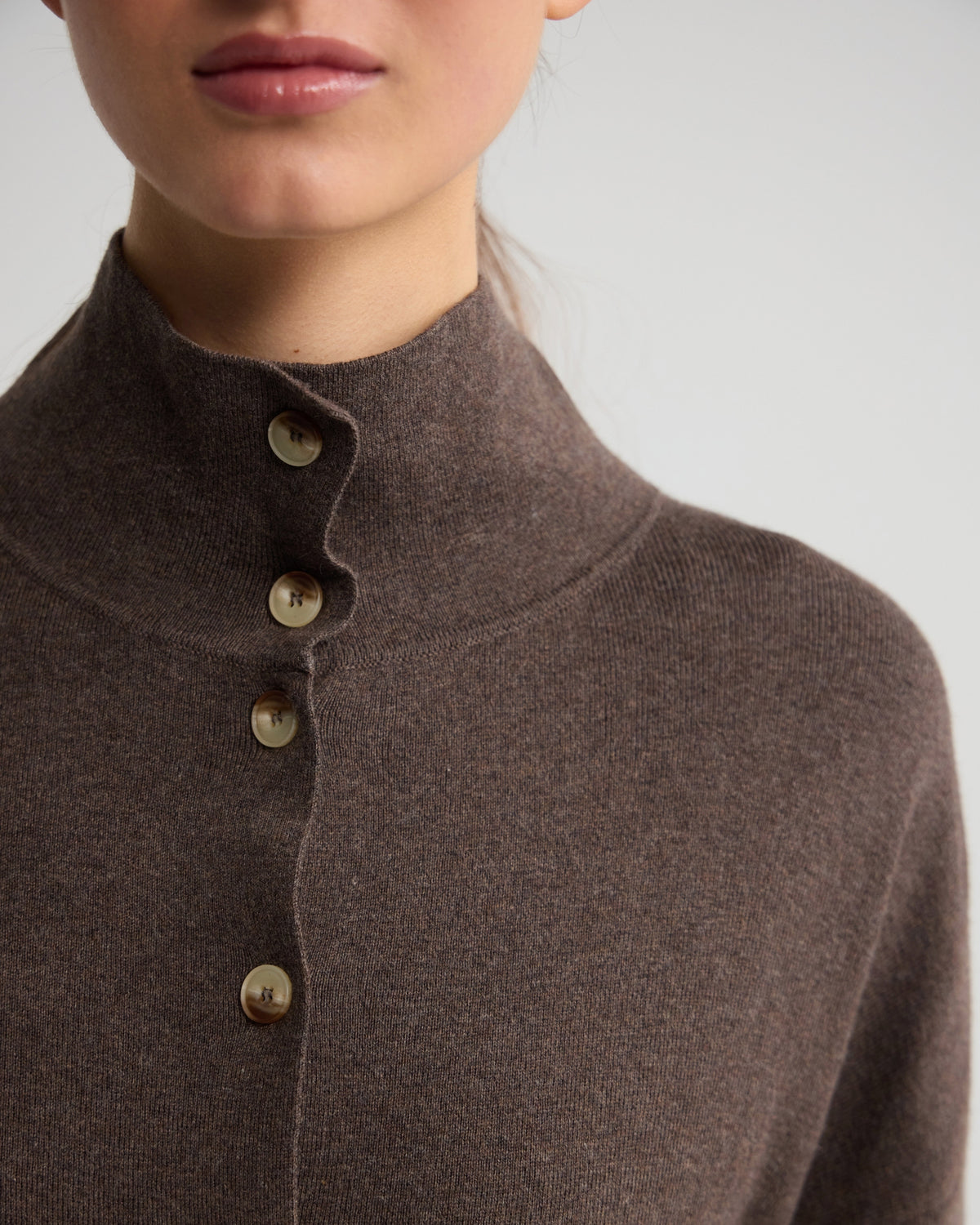 Maddison Funnel Collar Cardigan WOMENS KNITWEAR