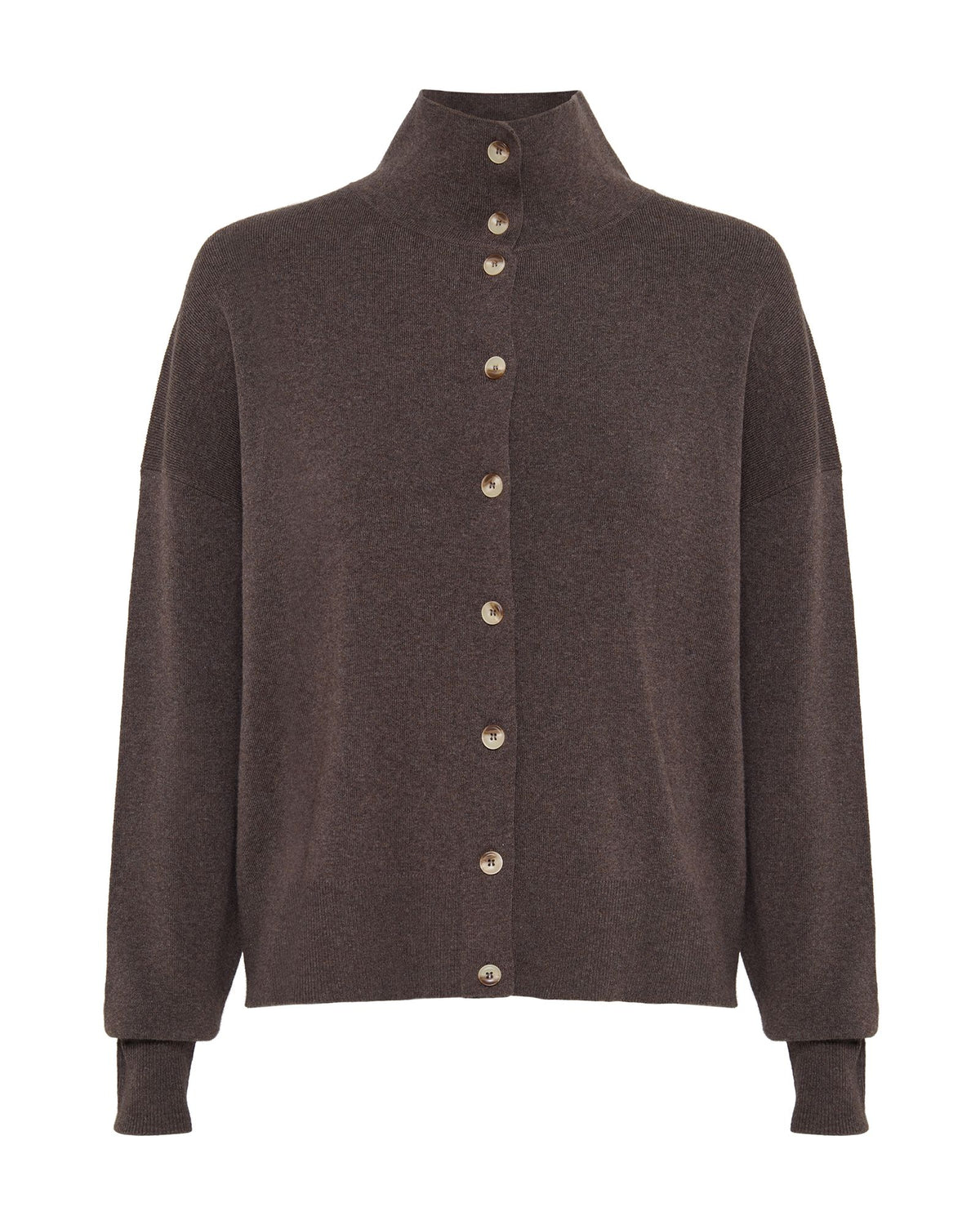 Maddison Funnel Collar Cardigan WOMENS KNITWEAR