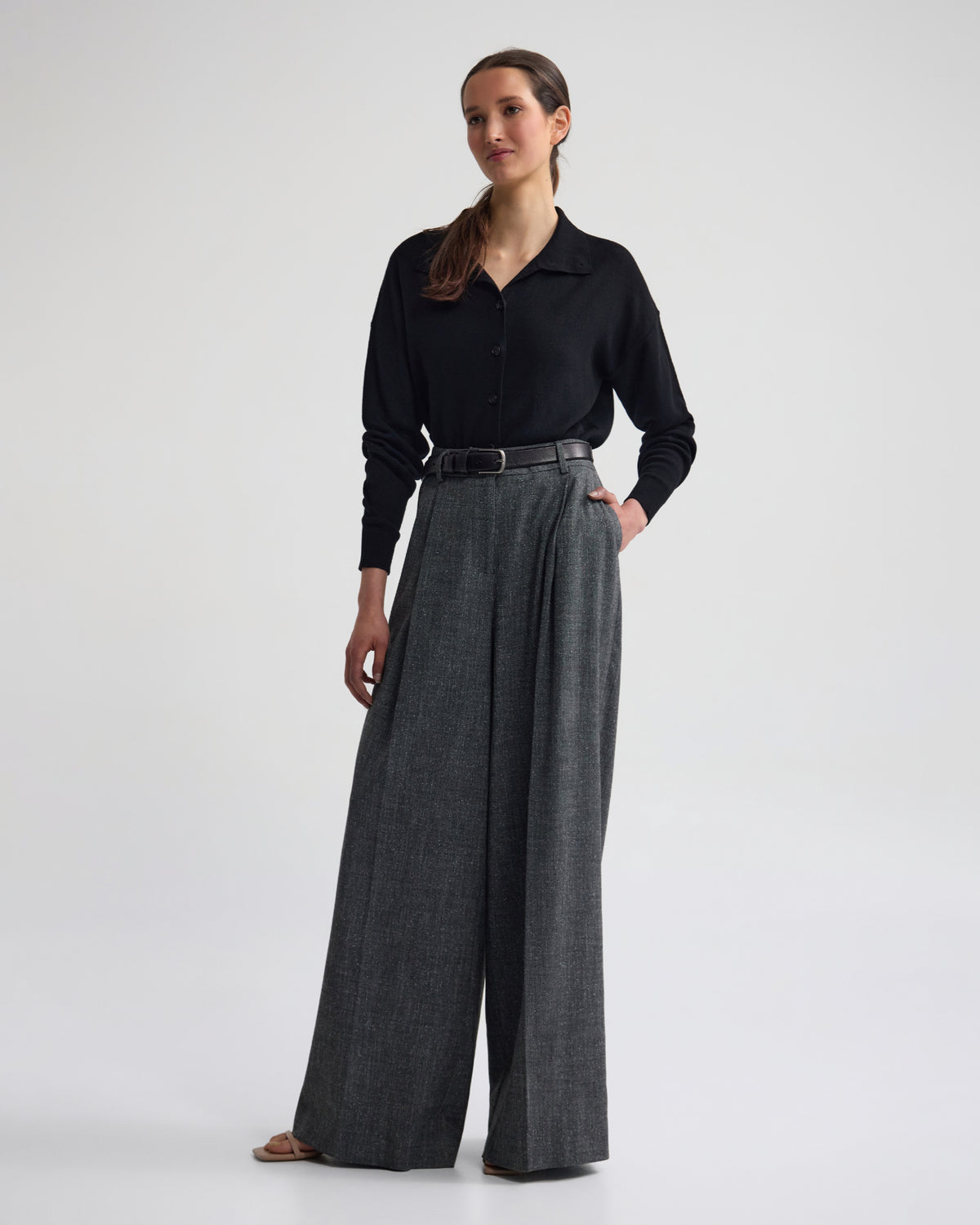 Maddison Funnel Collar Cardigan WOMENS KNITWEAR