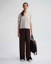 Amelia Cable Knit Cardigan WOMENS KNITWEAR