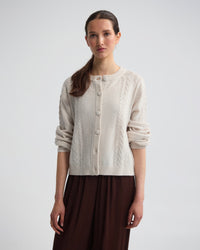 Amelia Cable Knit Cardigan WOMENS KNITWEAR