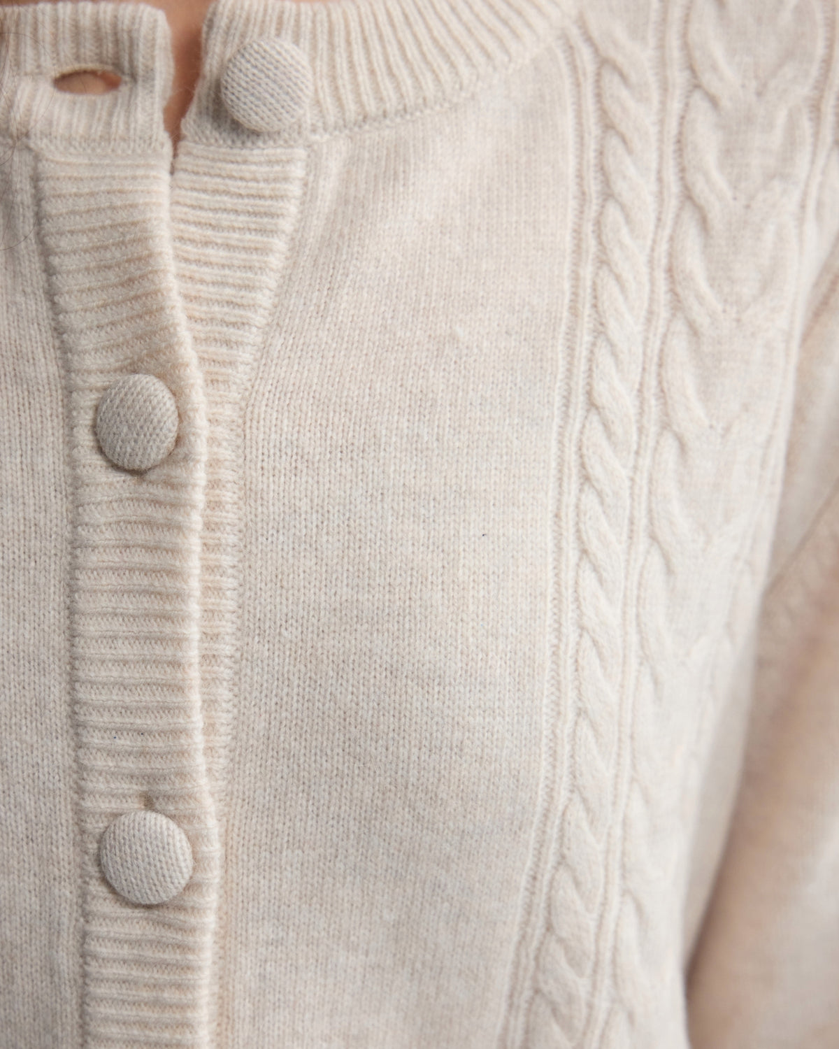 Amelia Cable Knit Cardigan WOMENS KNITWEAR