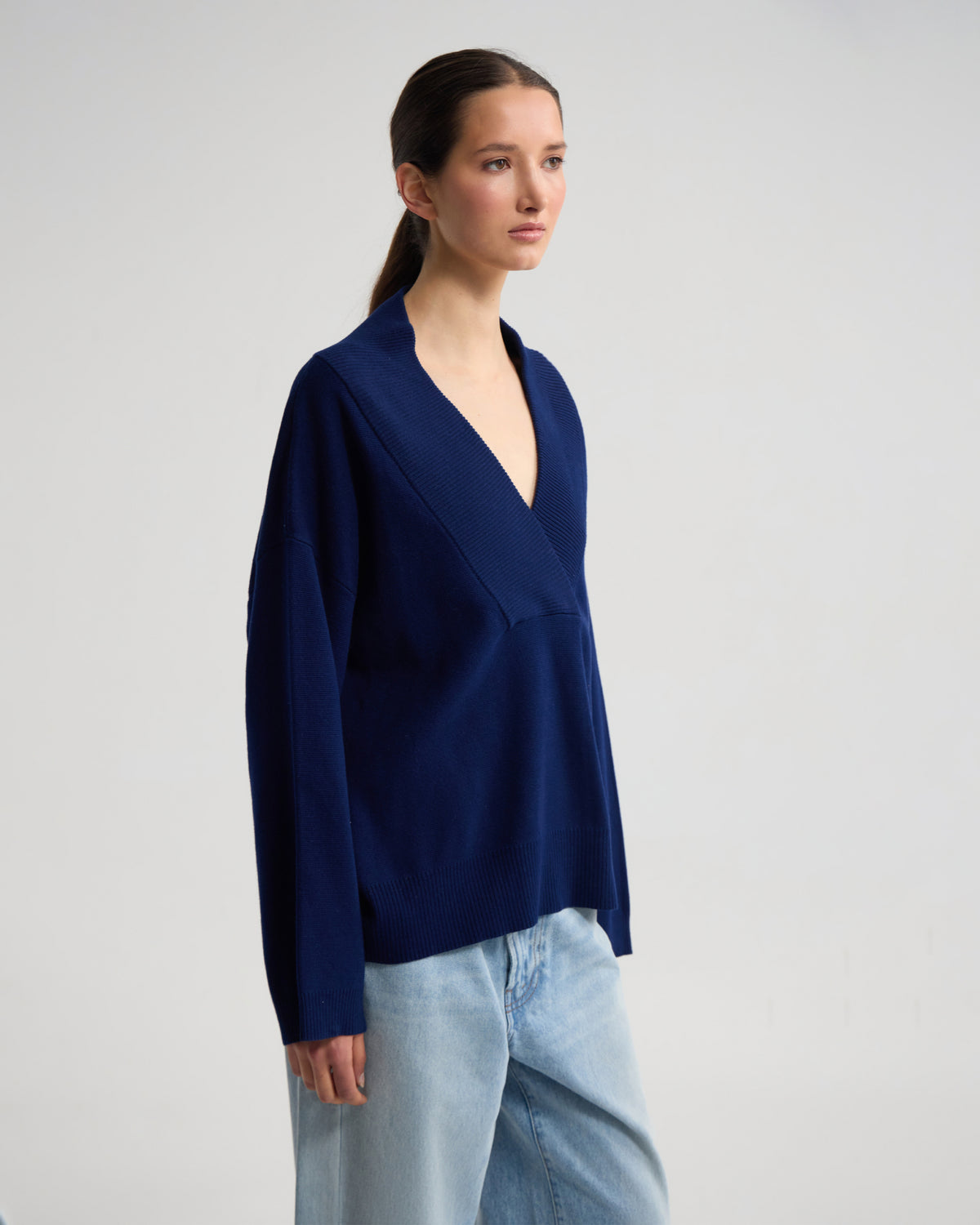 Pia Cotton V-Neck Knit WOMENS KNITWEAR
