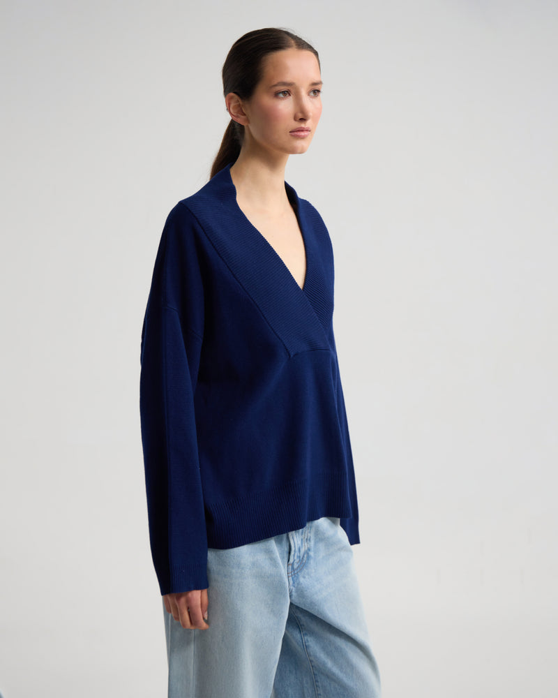 Pia Cotton V-Neck Knit WOMENS KNITWEAR