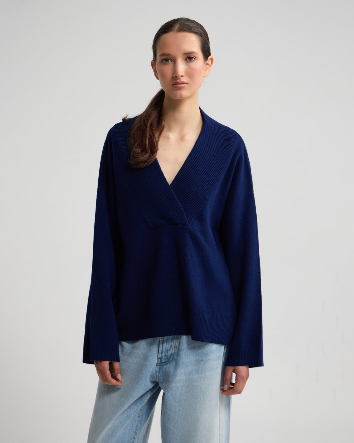 Pia Cotton V-Neck Knit WOMENS KNITWEAR