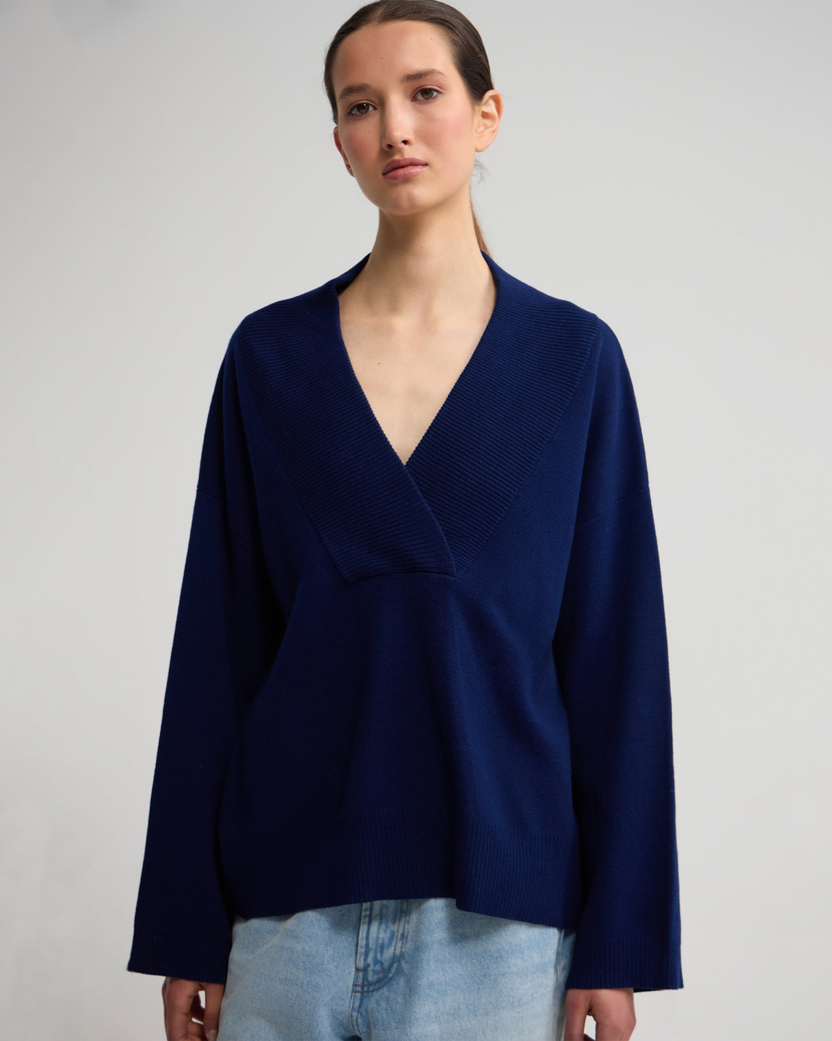 Pia Cotton V-Neck Knit WOMENS KNITWEAR