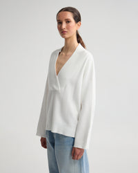 Pia Cotton V-Neck Knit WOMENS KNITWEAR