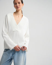 Pia Cotton V-Neck Knit WOMENS KNITWEAR