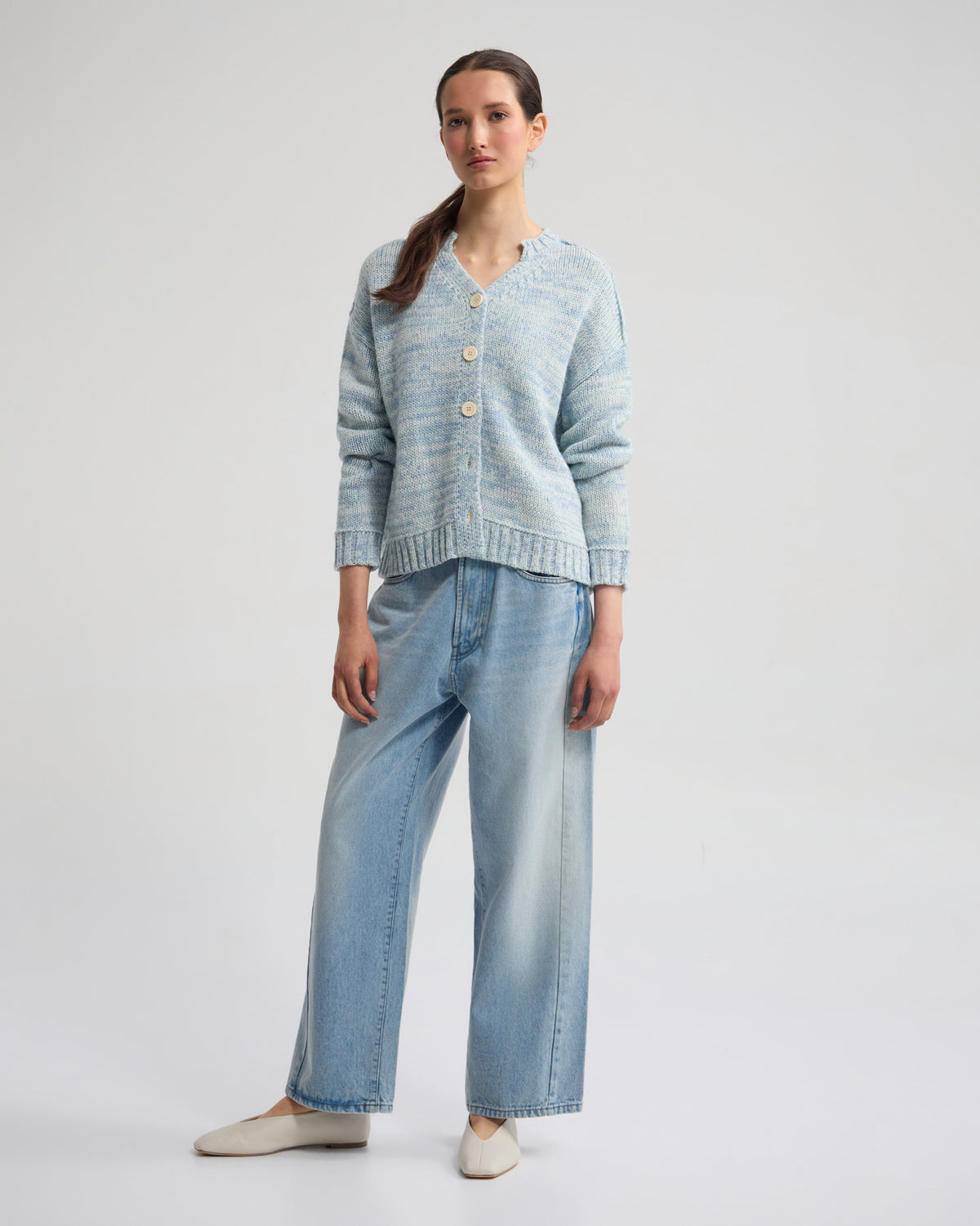 Dasha 2 Colour Cardigan WOMENS KNITWEAR