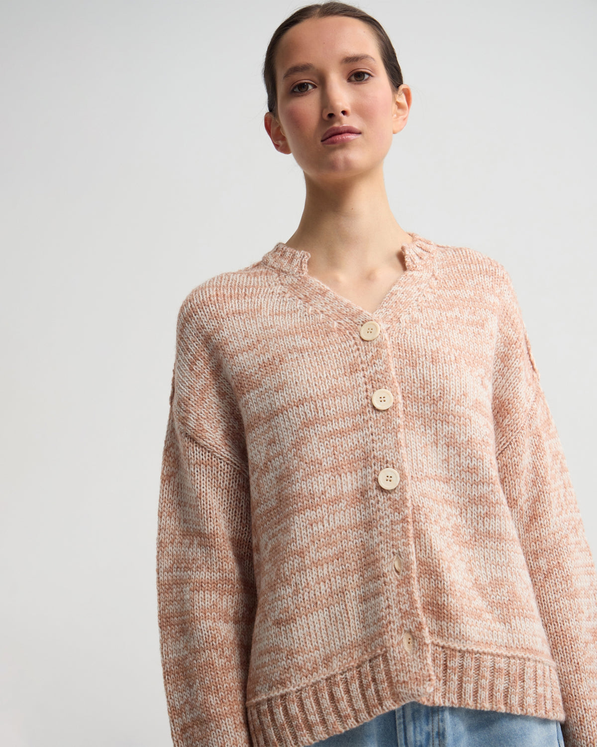 Dasha 2 Colour Cardigan WOMENS KNITWEAR