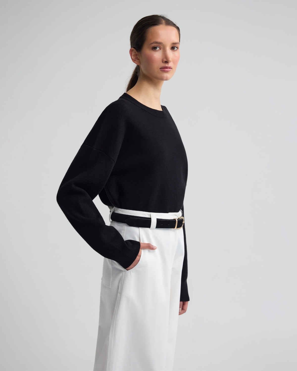 Lexie Cotton Crew Neck Knit WOMENS KNITWEAR
