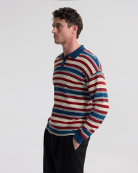Cedric Striped Rugby Knit MENS KNITWEAR