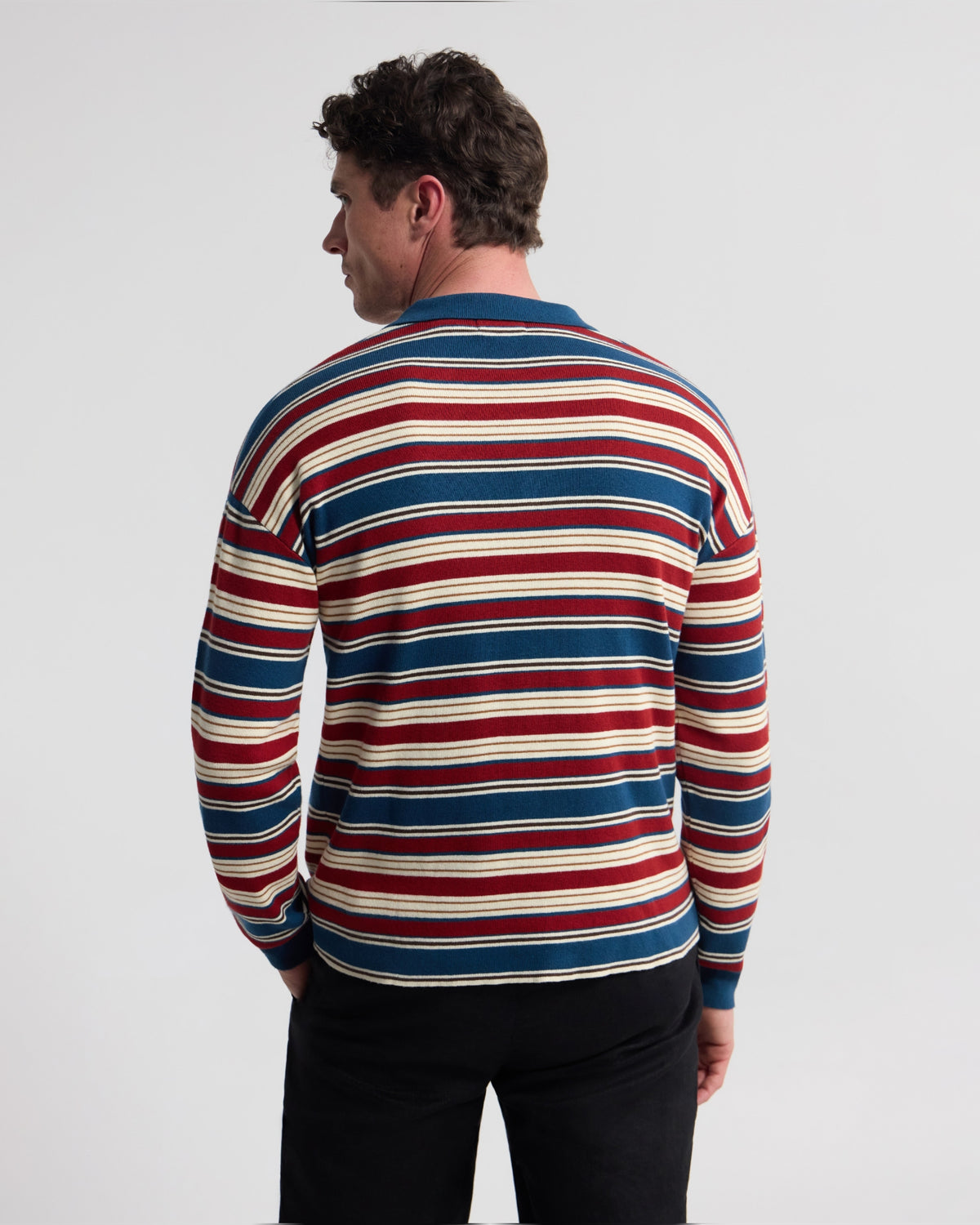 Cedric Striped Rugby Knit MENS KNITWEAR