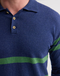 Wolf Striped Cashmere Blend Rugby MENS KNITWEAR