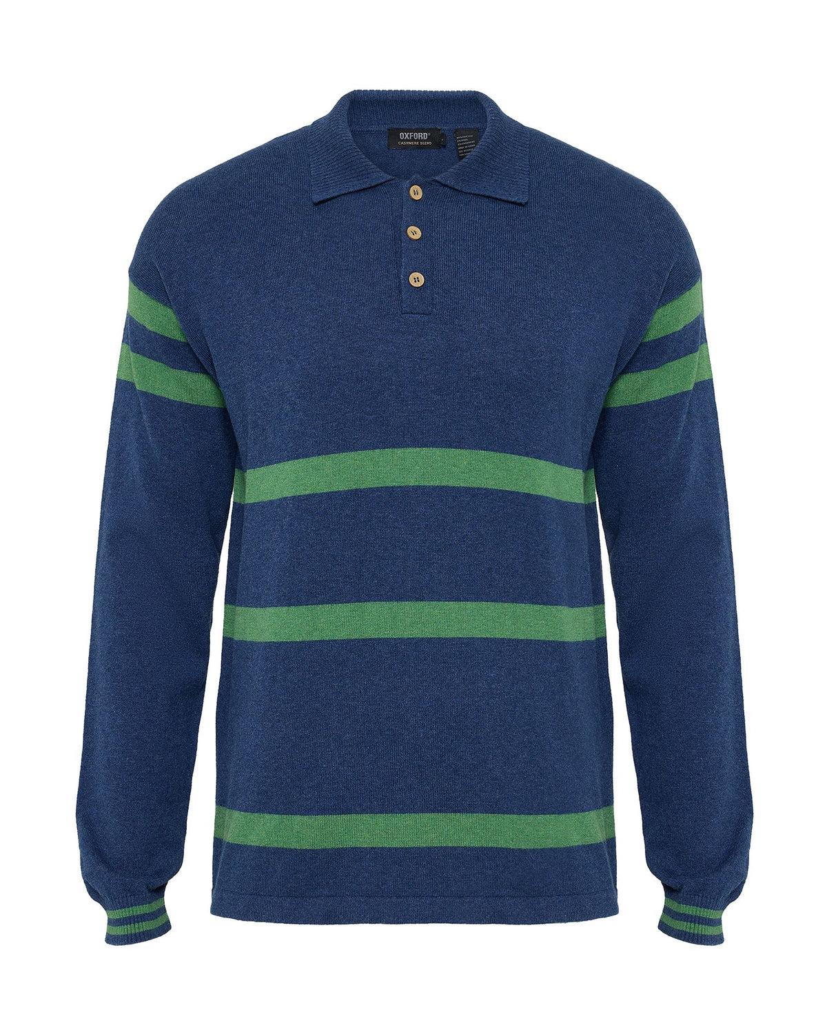 Wolf Striped Cashmere Blend Rugby MENS KNITWEAR