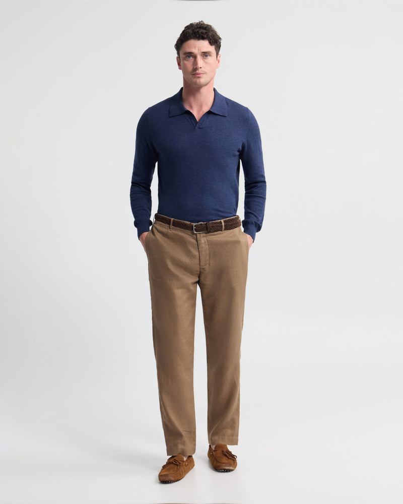 Dominic Polo Cashmere Blend Knit MENS KNITWEAR