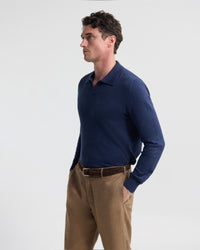 Dominic Polo Cashmere Blend Knit MENS KNITWEAR