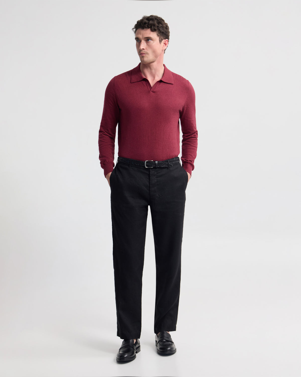 Dominic Polo Cashmere Blend Knit MENS KNITWEAR