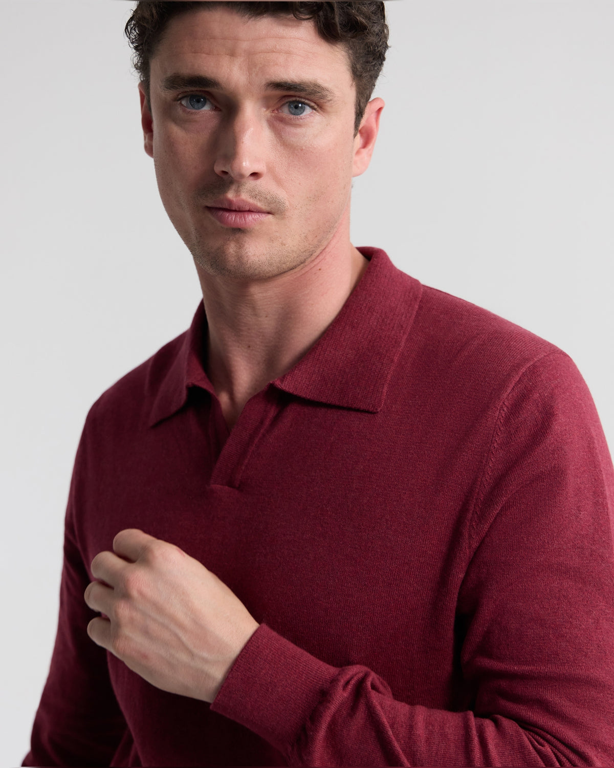 Dominic Polo Cashmere Blend Knit MENS KNITWEAR