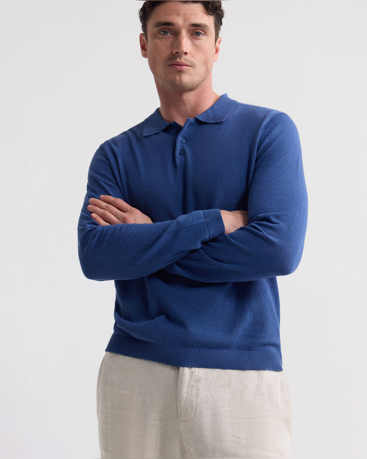 Thomas Linen Blend Polo MENS KNITWEAR