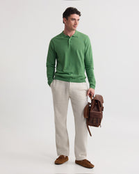 Thomas Linen Blend Polo MENS KNITWEAR