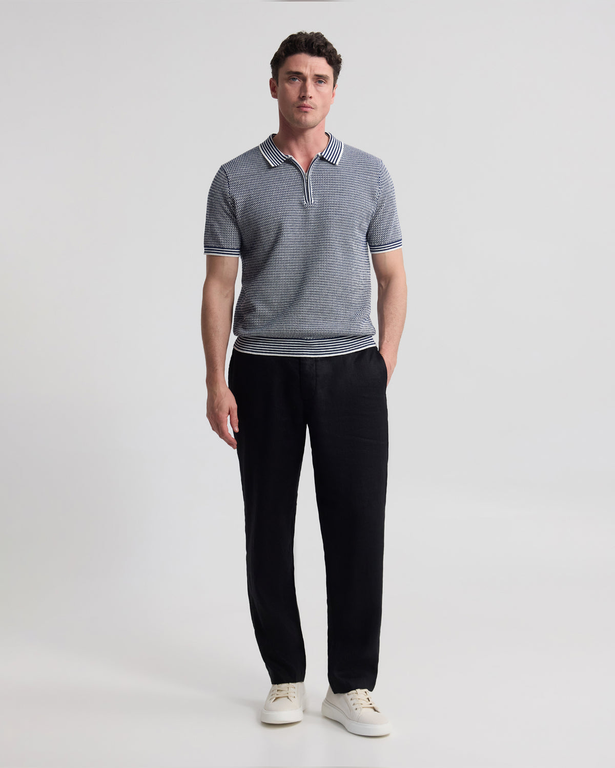 Erik Zip Polo MENS KNITWEAR