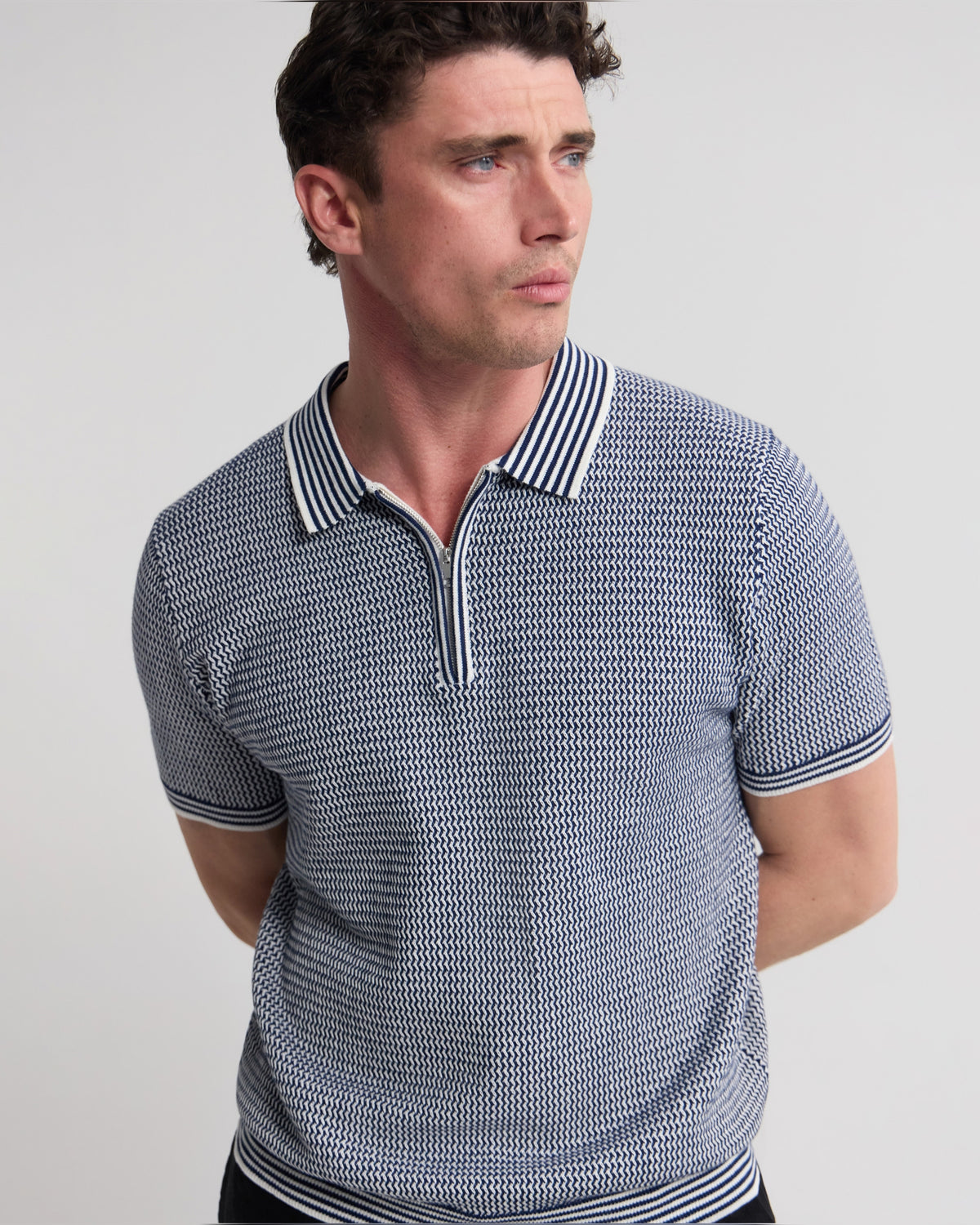 Erik Zip Polo MENS KNITWEAR