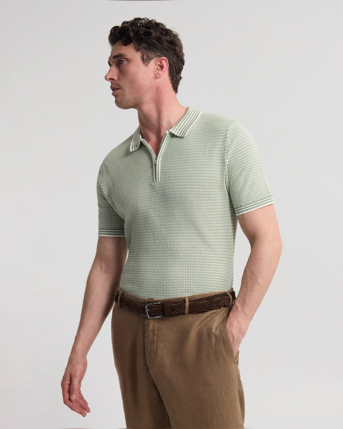 Erik Zip Polo MENS KNITWEAR
