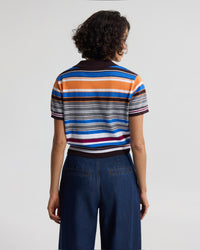 Dina Stripe Polo WOMENS KNITWEAR