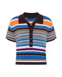 Dina Stripe Polo WOMENS KNITWEAR