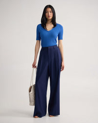 Lucy Rib V-Neck Knit WOMENS KNITWEAR