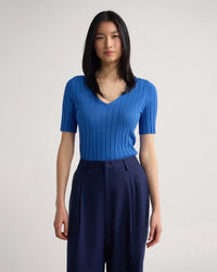 Lucy Rib V-Neck Knit WOMENS KNITWEAR