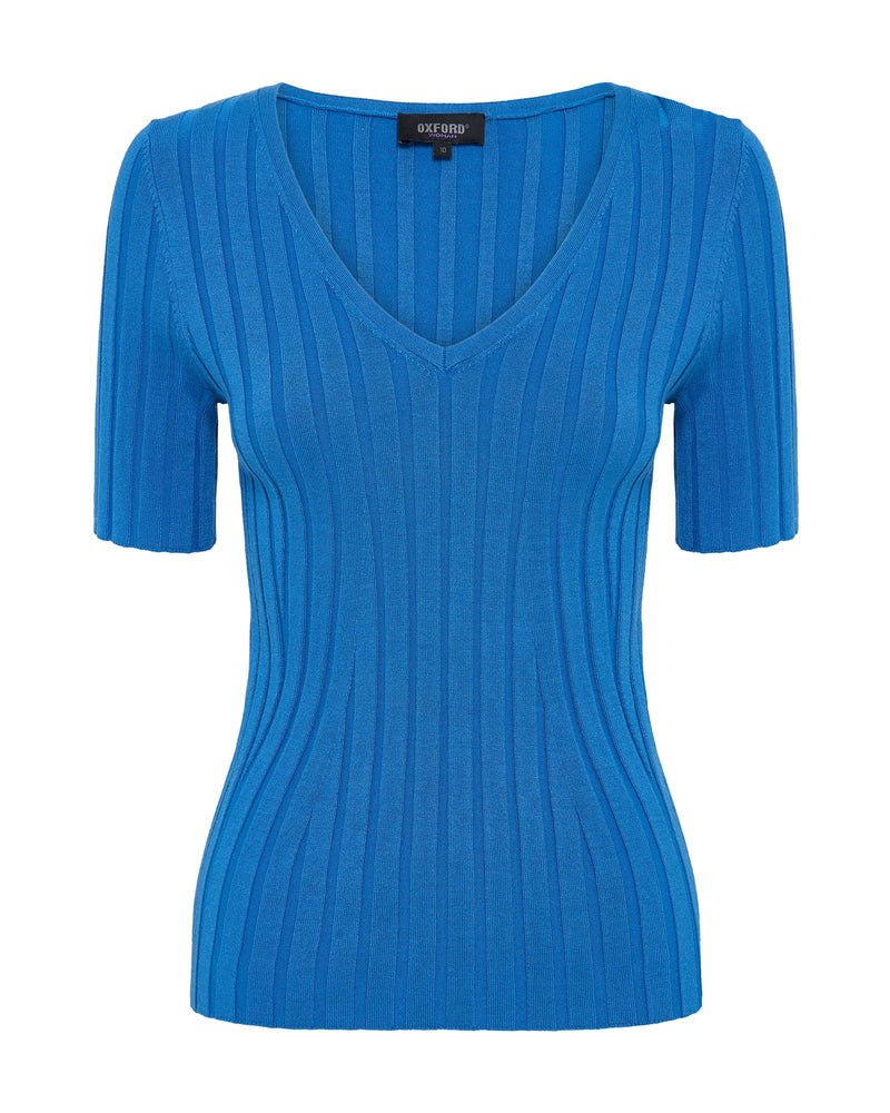 Lucy Rib V-Neck Knit WOMENS KNITWEAR