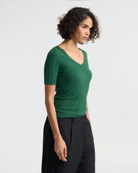 Lucy Rib V-Neck Knit WOMENS KNITWEAR