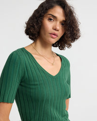 Lucy Rib V-Neck Knit WOMENS KNITWEAR