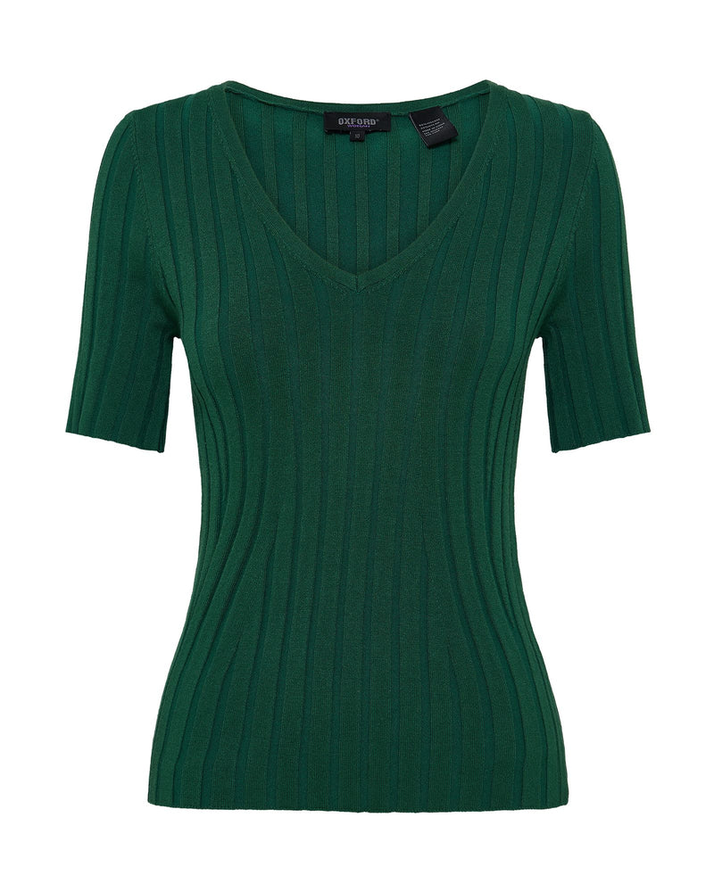Lucy Rib V-Neck Knit WOMENS KNITWEAR