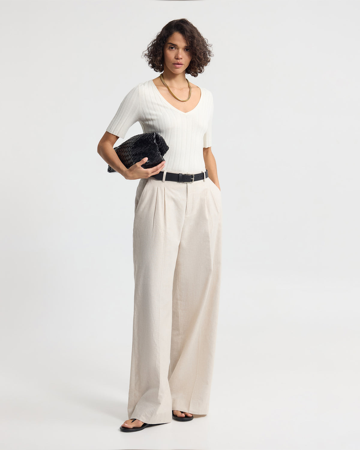 Lucy Rib V-Neck Knit WOMENS KNITWEAR