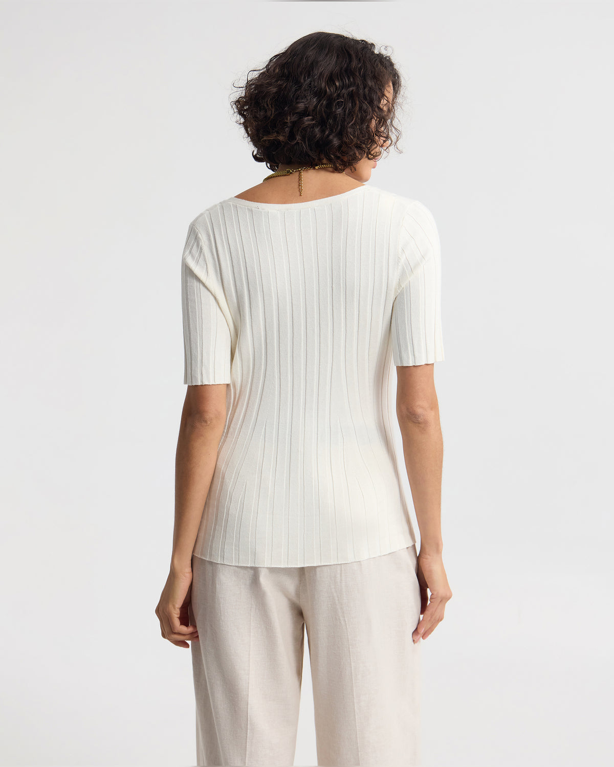 Lucy Rib V-Neck Knit WOMENS KNITWEAR