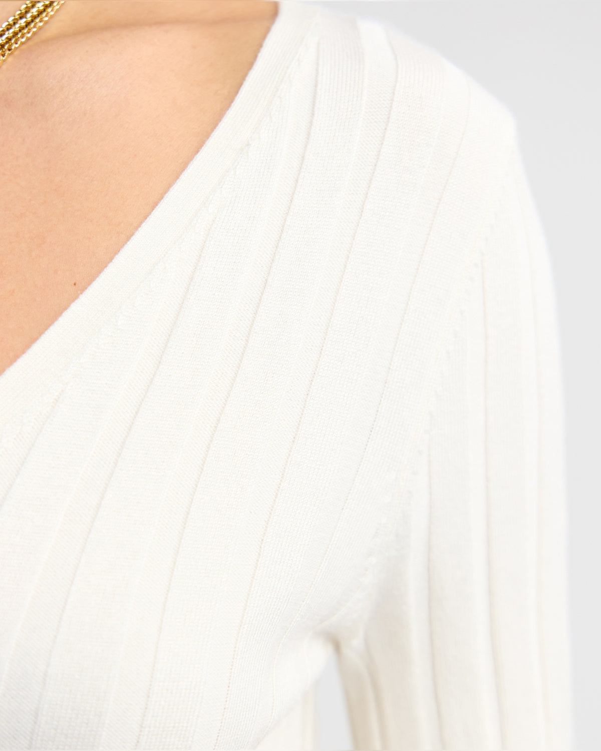 Lucy Rib V-Neck Knit WOMENS KNITWEAR