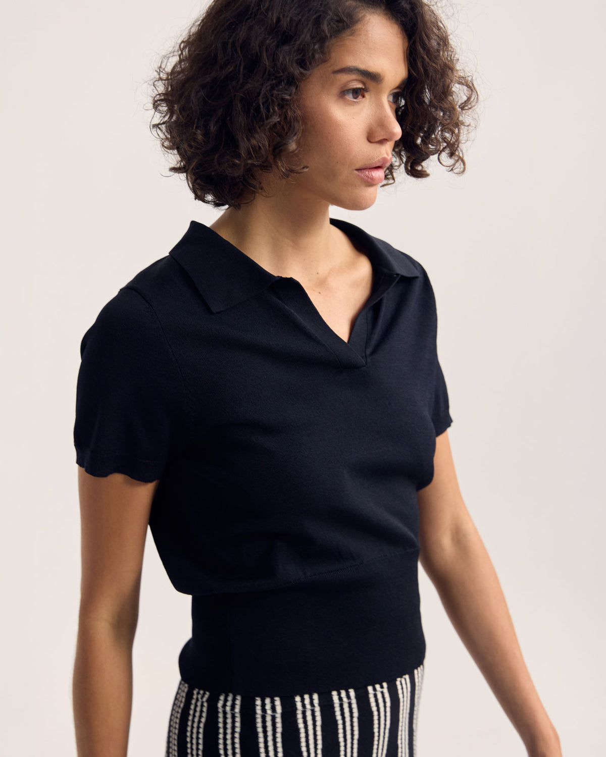 Daphne Short Sleeve Polo WOMENS KNITWEAR
